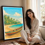 Cameroon - Travel Art Print Wall Deco Poster