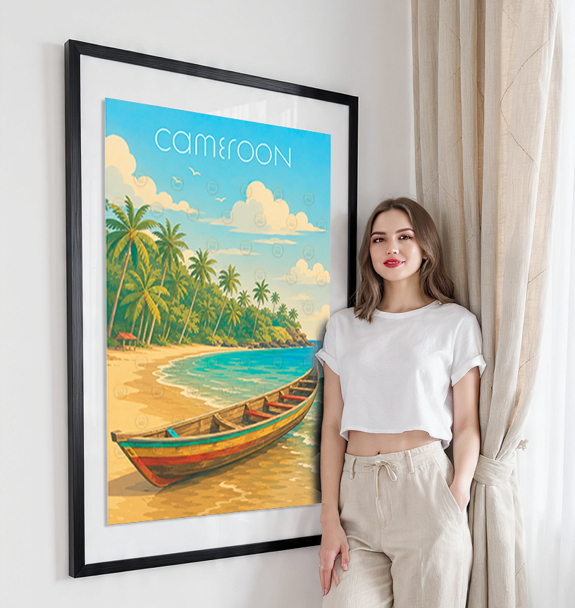 Cameroon - Travel Art Print Wall Deco Poster