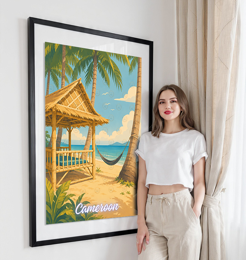 Cameroon - Travel Art Print Wall Deco Poster