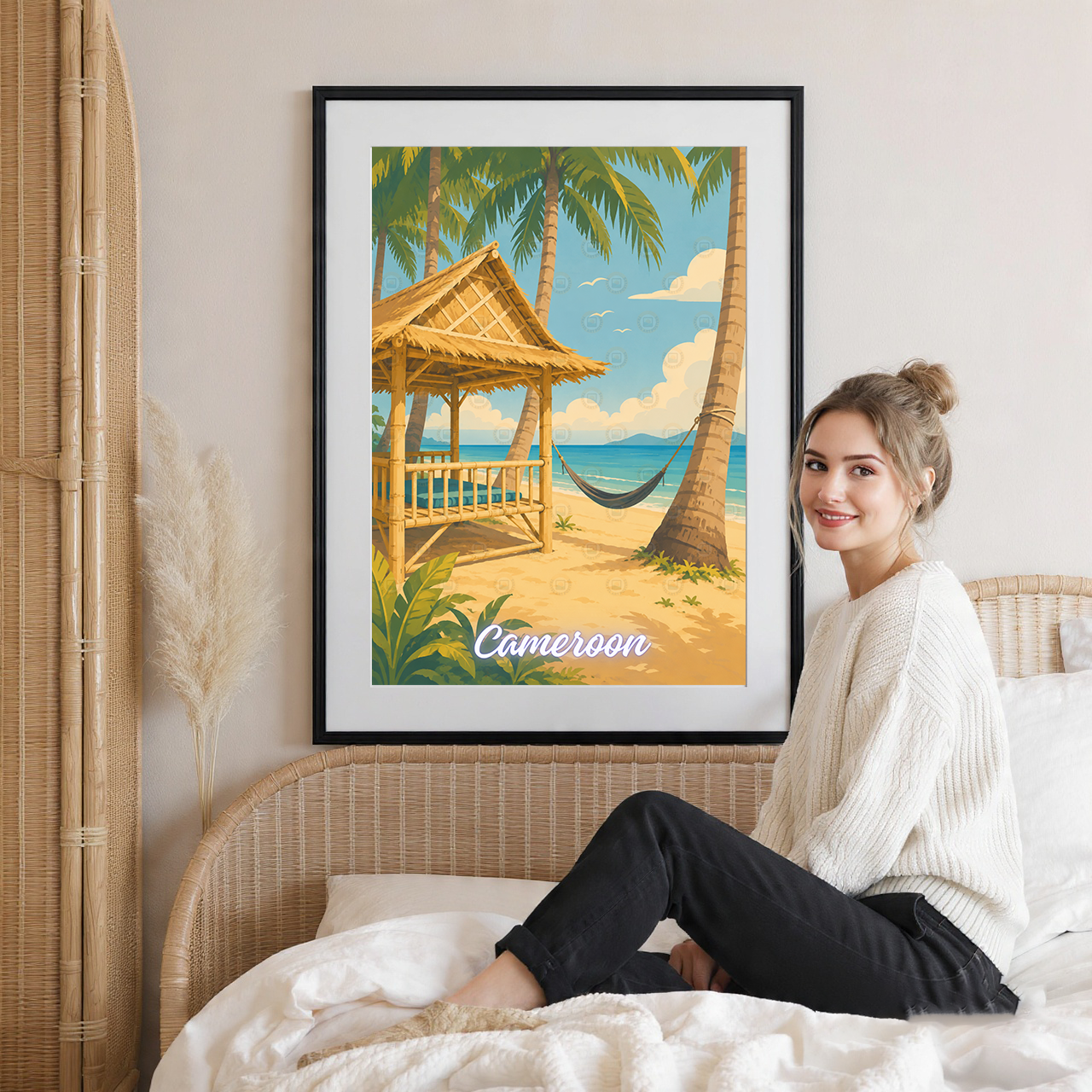 Cameroon - Travel Art Print Wall Deco Poster
