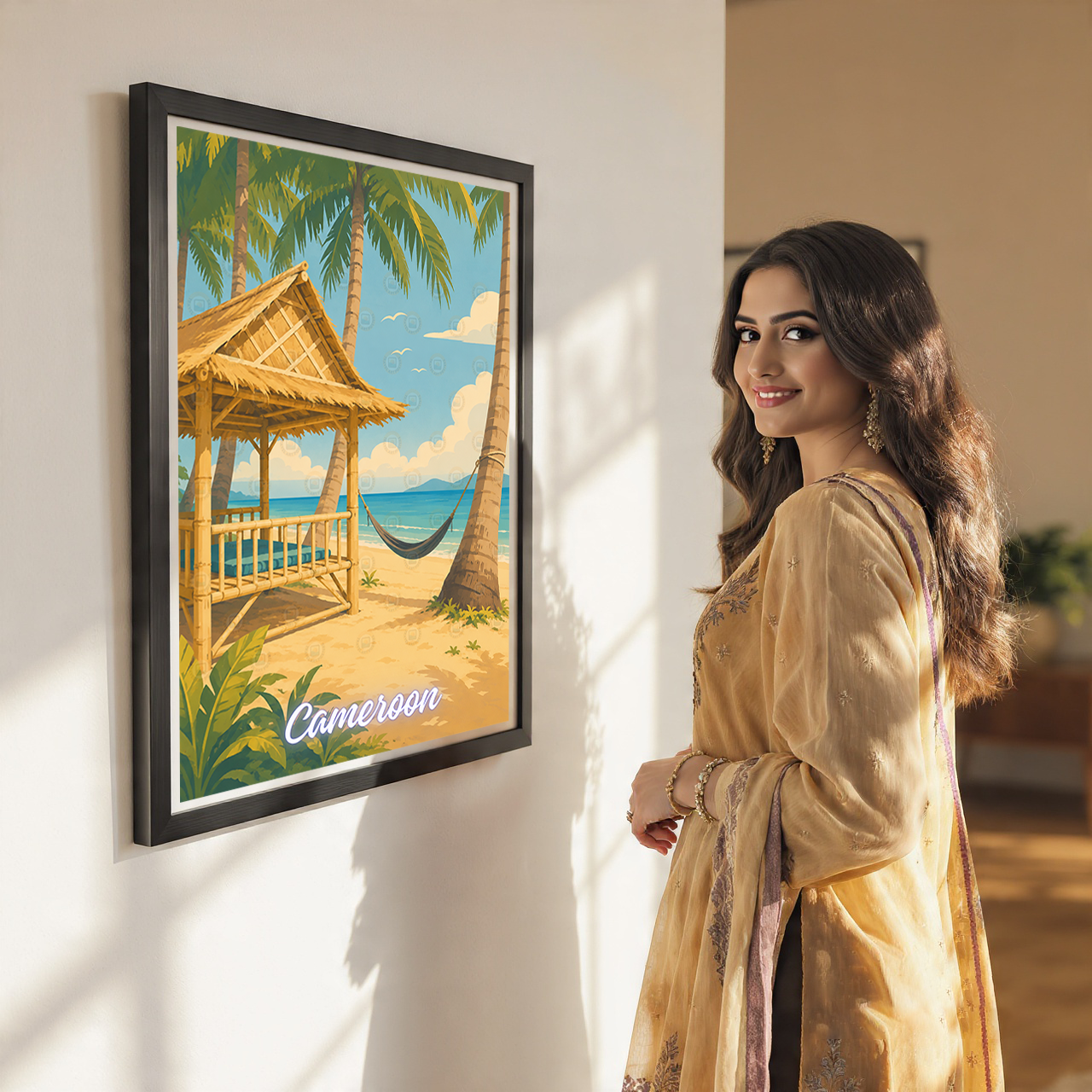 Cameroon - Travel Art Print Wall Deco Poster