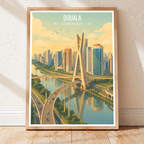 Douala - Cameroon - Travel Art Print Wall Deco Poster