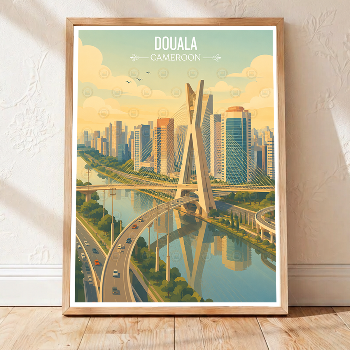 Douala - Cameroon - Travel Art Print Wall Deco Poster