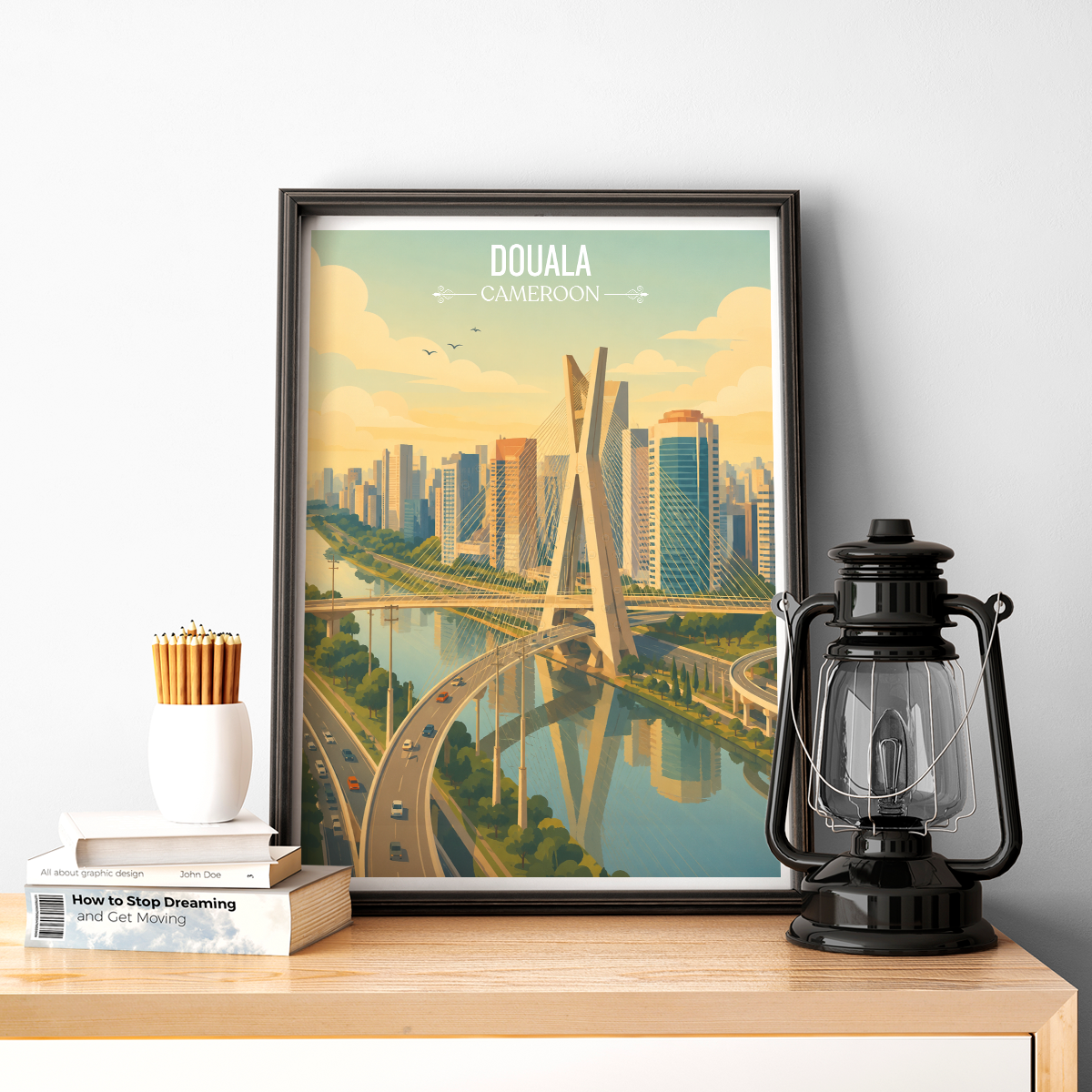 Douala - Cameroon - Travel Art Print Wall Deco Poster
