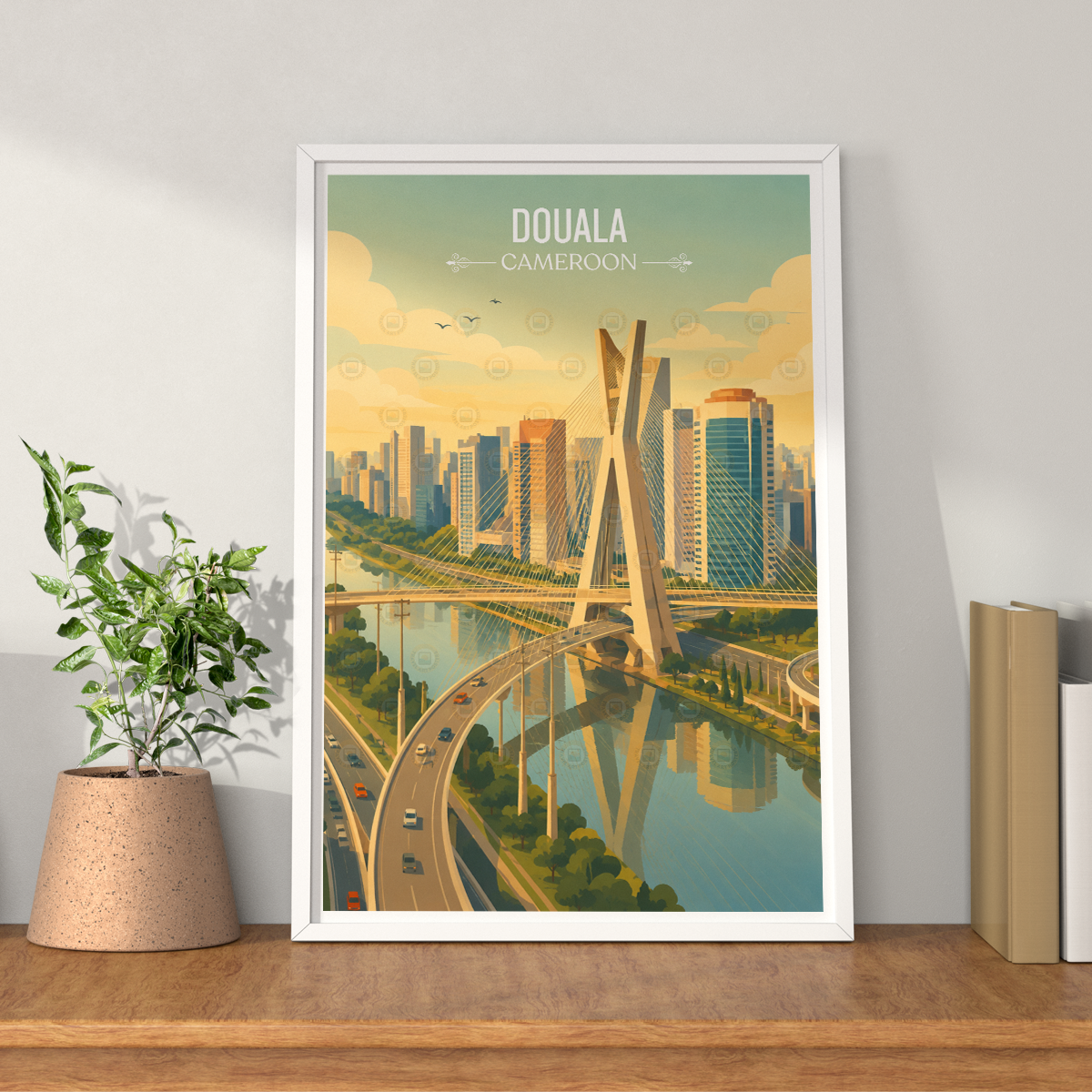 Douala - Cameroon - Travel Art Print Wall Deco Poster
