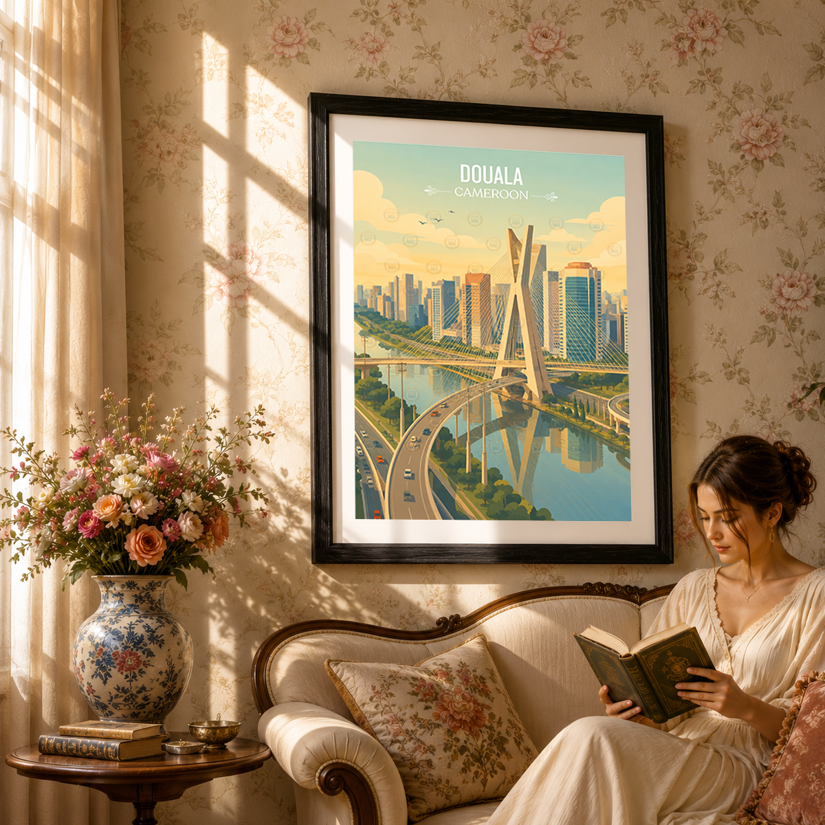 Douala - Cameroon - Travel Art Print Wall Deco Poster