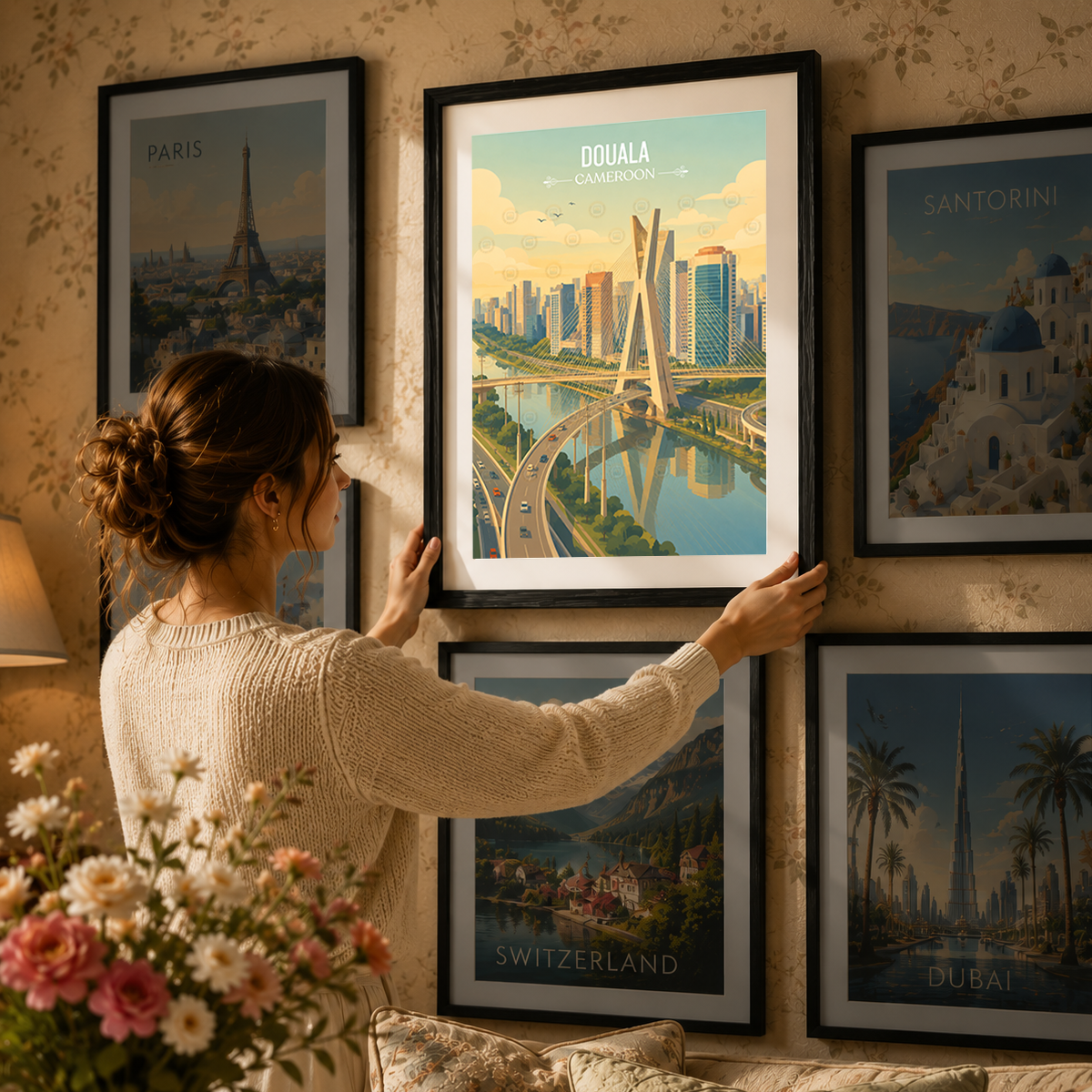 Douala - Cameroon - Travel Art Print Wall Deco Poster