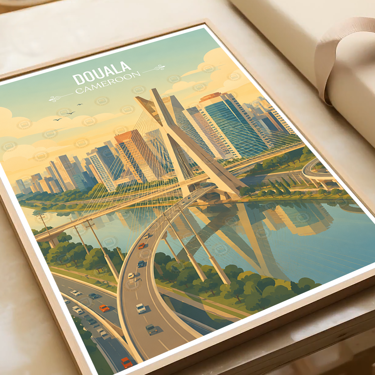 Douala - Cameroon - Travel Art Print Wall Deco Poster