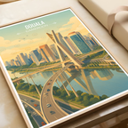 Douala - Cameroon - Travel Art Print Wall Deco Poster