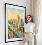 Douala - Cameroon - Travel Art Print Wall Deco Poster