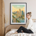 Douala - Cameroon - Travel Art Print Wall Deco Poster