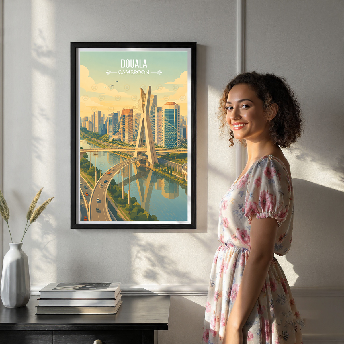 Douala - Cameroon - Travel Art Print Wall Deco Poster