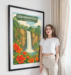 Ekom-Nkam Waterfalls - Cameroon - Travel Art Print Wall Deco Poster