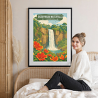 Ekom-Nkam Waterfalls - Cameroon - Travel Art Print Wall Deco Poster