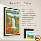 Ekom-Nkam Waterfalls - Cameroon - Travel Art Print Wall Deco Poster
