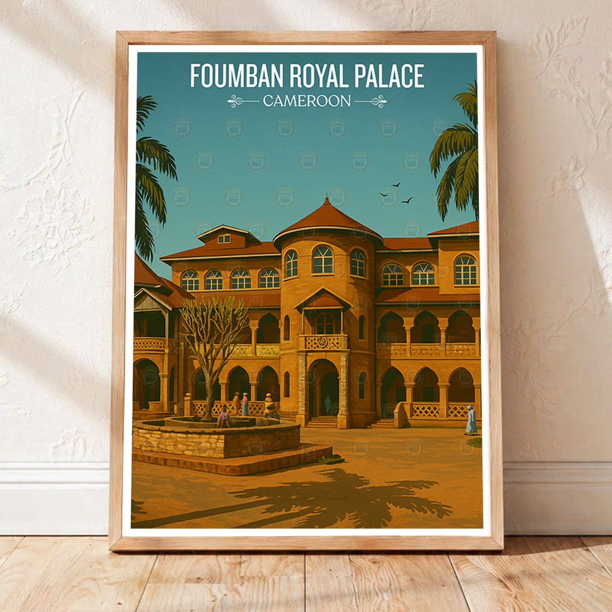Foumban Royal Palace - Cameroon - Travel Art Print Wall Deco Poster