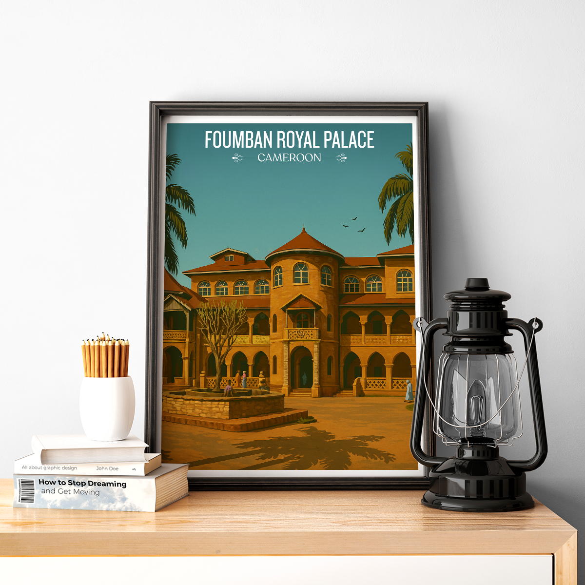 Foumban Royal Palace - Cameroon - Travel Art Print Wall Deco Poster
