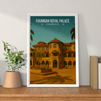 Foumban Royal Palace - Cameroon - Travel Art Print Wall Deco Poster
