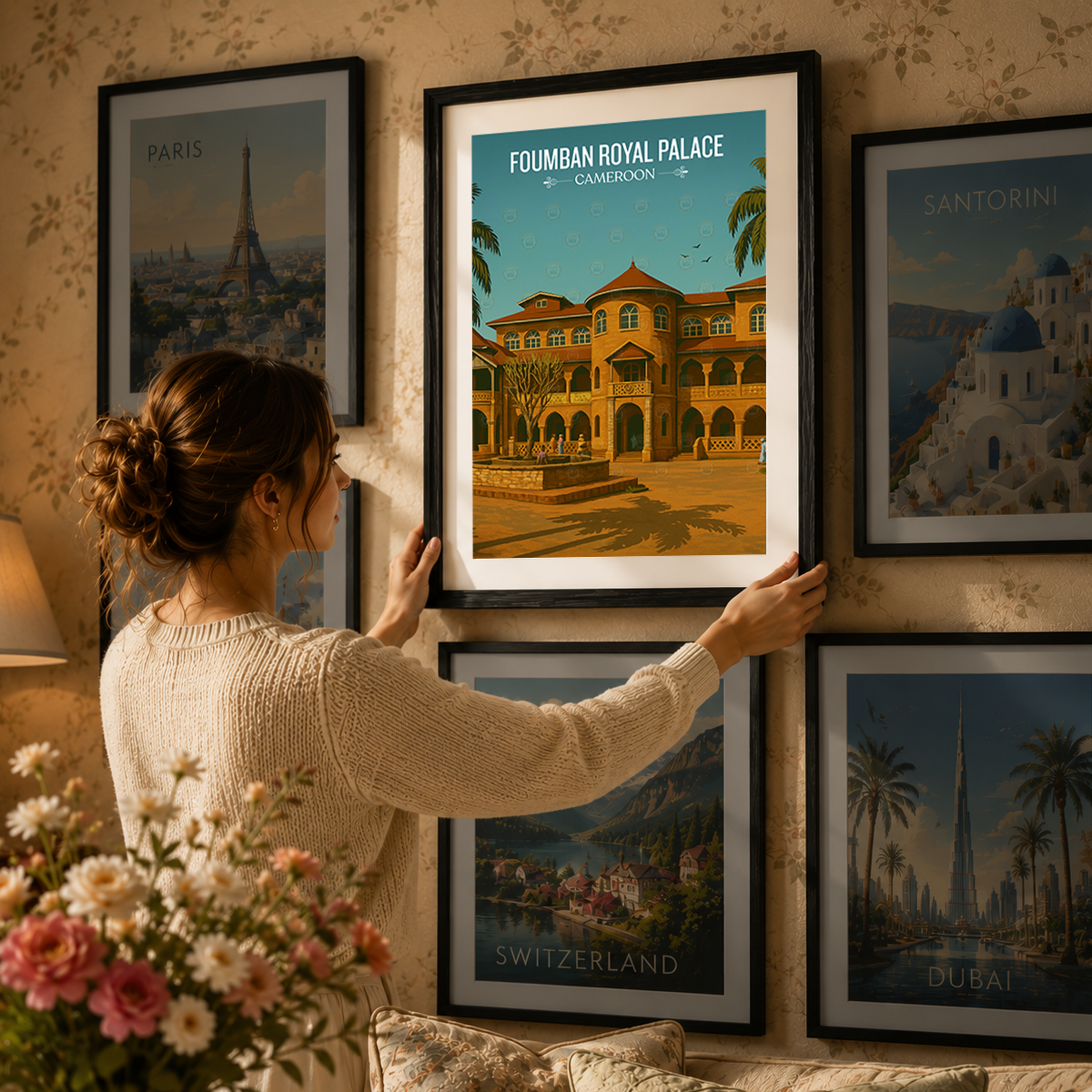 Foumban Royal Palace - Cameroon - Travel Art Print Wall Deco Poster