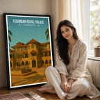 Foumban Royal Palace - Cameroon - Travel Art Print Wall Deco Poster
