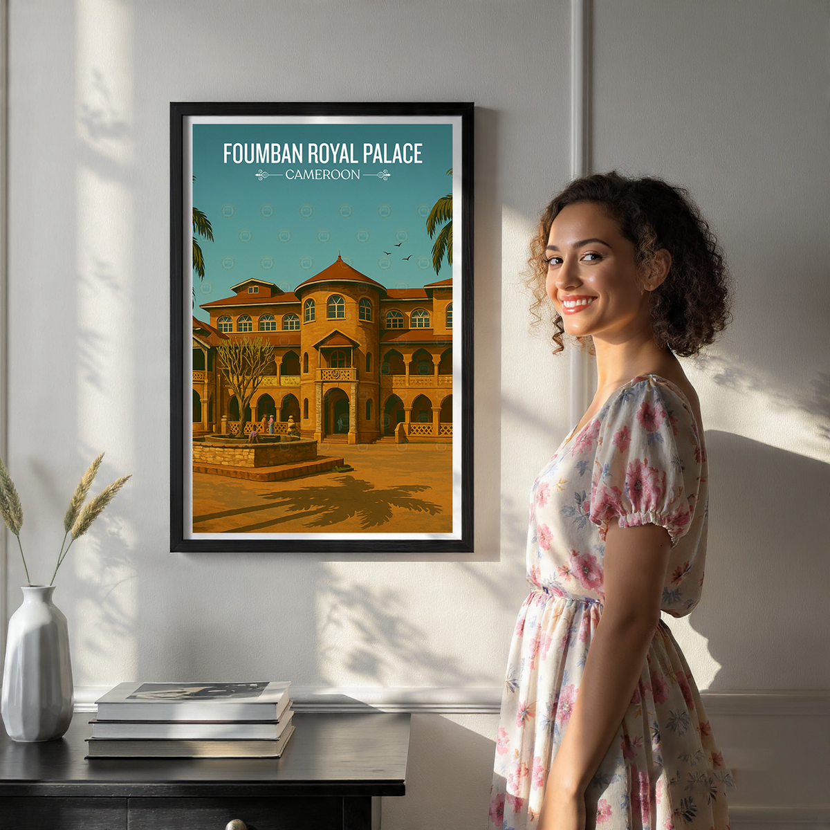 Foumban Royal Palace - Cameroon - Travel Art Print Wall Deco Poster