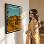 Foumban Royal Palace - Cameroon - Travel Art Print Wall Deco Poster