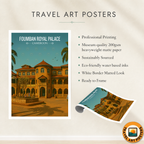 Foumban Royal Palace - Cameroon - Travel Art Print Wall Deco Poster