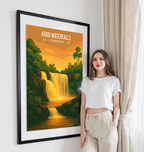 Kribi Waterfalls - Cameroon - Travel Art Print Wall Deco Poster