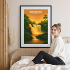 Kribi Waterfalls - Cameroon - Travel Art Print Wall Deco Poster