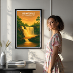 Kribi Waterfalls - Cameroon - Travel Art Print Wall Deco Poster