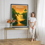 Kribi Waterfalls - Cameroon - Travel Art Print Wall Deco Poster