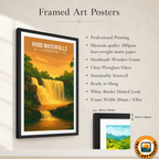 Kribi Waterfalls - Cameroon - Travel Art Print Wall Deco Poster