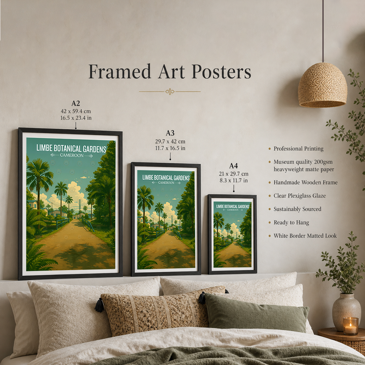 Limbe Botanical Gardens - Cameroon - Travel Art Print Wall Deco Poster