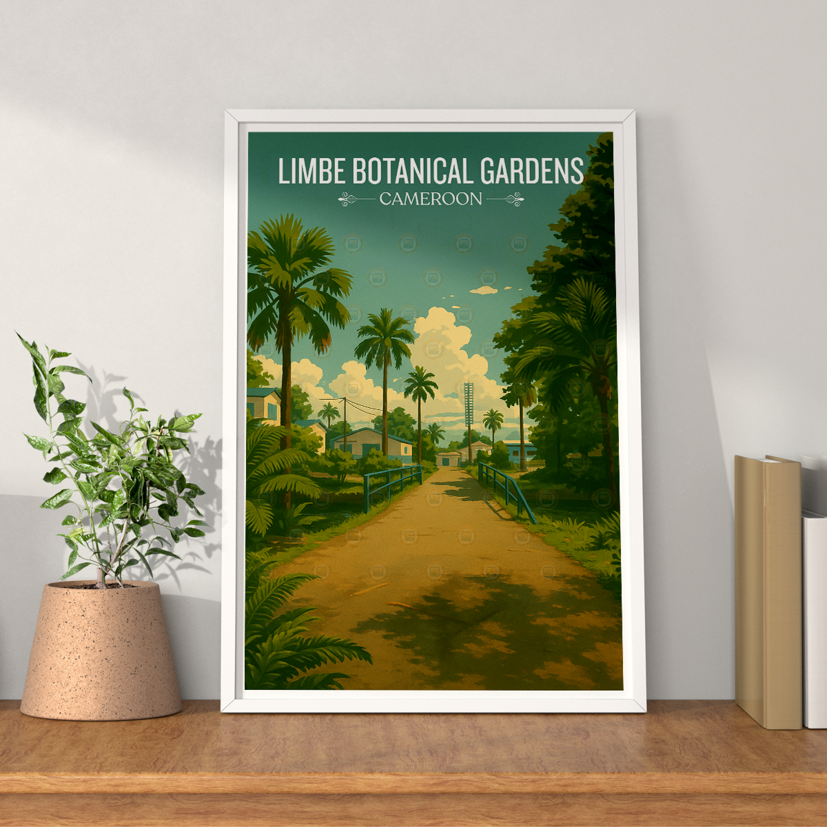 Limbe Botanical Gardens - Cameroon - Travel Art Print Wall Deco Poster