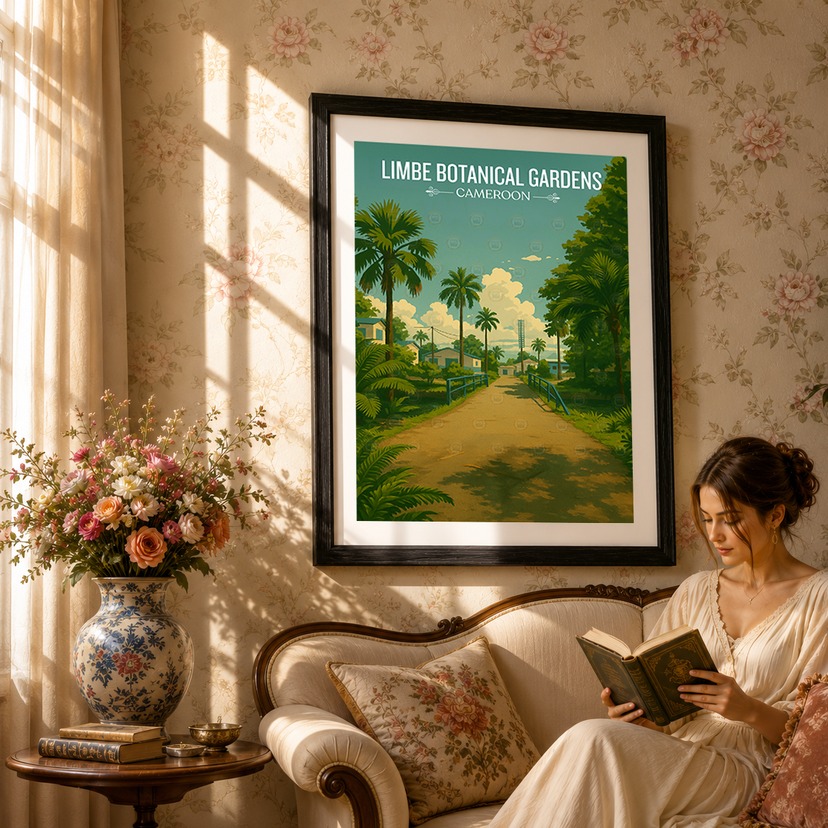 Limbe Botanical Gardens - Cameroon - Travel Art Print Wall Deco Poster