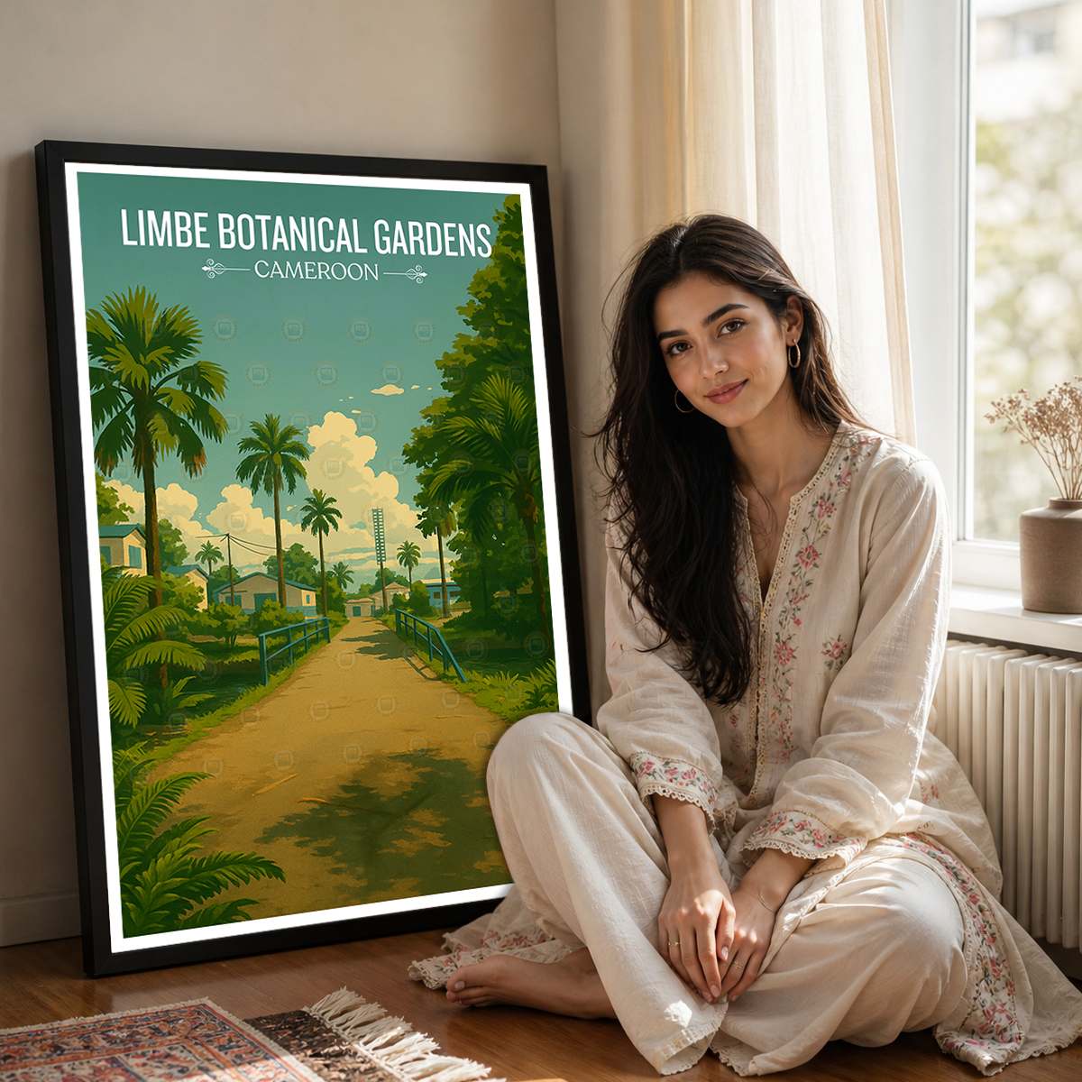 Limbe Botanical Gardens - Cameroon - Travel Art Print Wall Deco Poster
