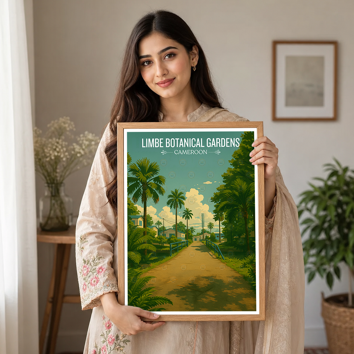 Limbe Botanical Gardens - Cameroon - Travel Art Print Wall Deco Poster