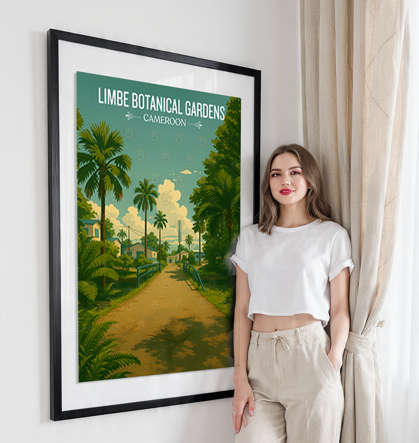 Limbe Botanical Gardens - Cameroon - Travel Art Print Wall Deco Poster