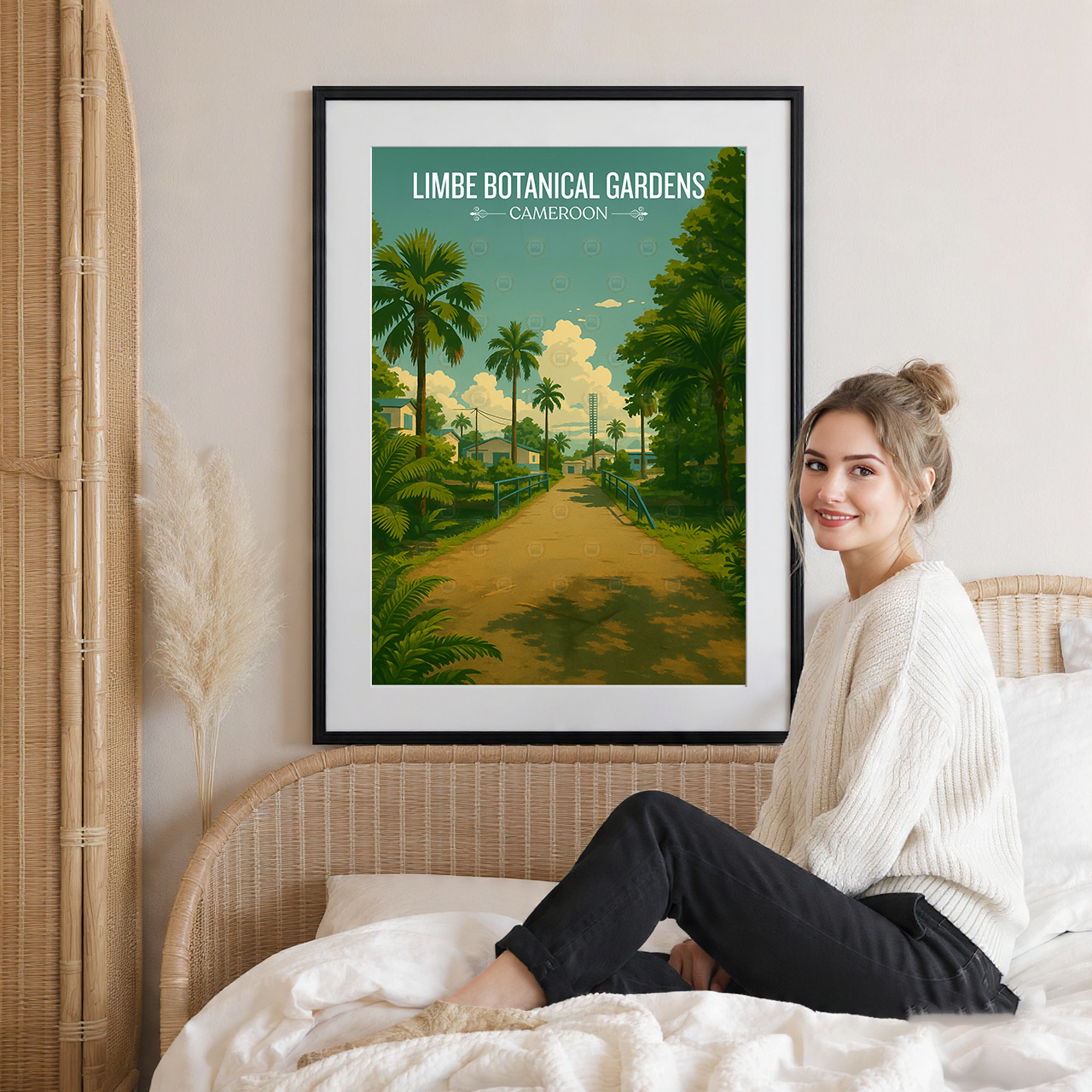 Limbe Botanical Gardens - Cameroon - Travel Art Print Wall Deco Poster