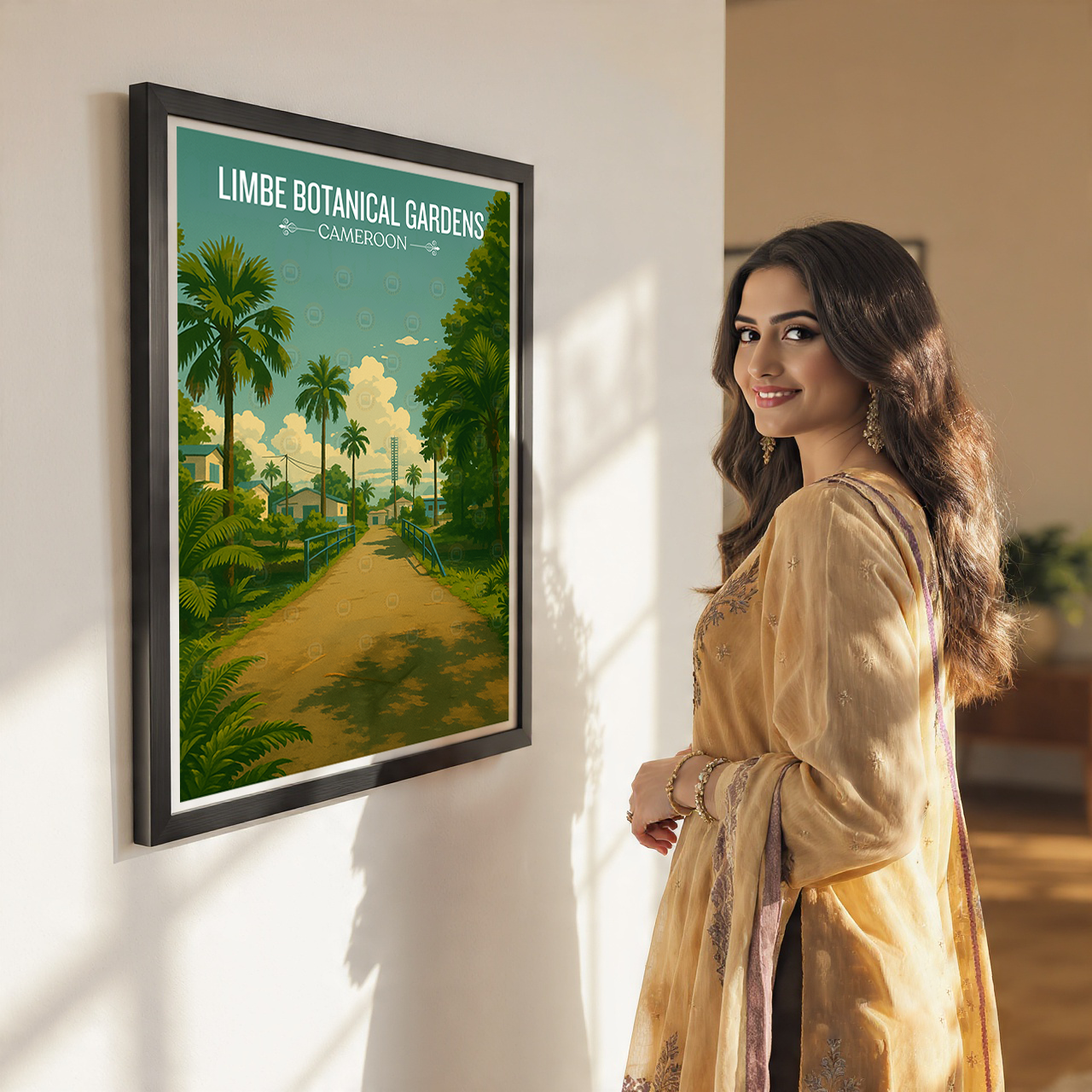 Limbe Botanical Gardens - Cameroon - Travel Art Print Wall Deco Poster