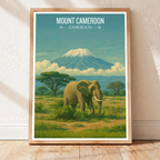 Mount Cameroon - Cameroon - Travel Art Print Wall Deco Poster
