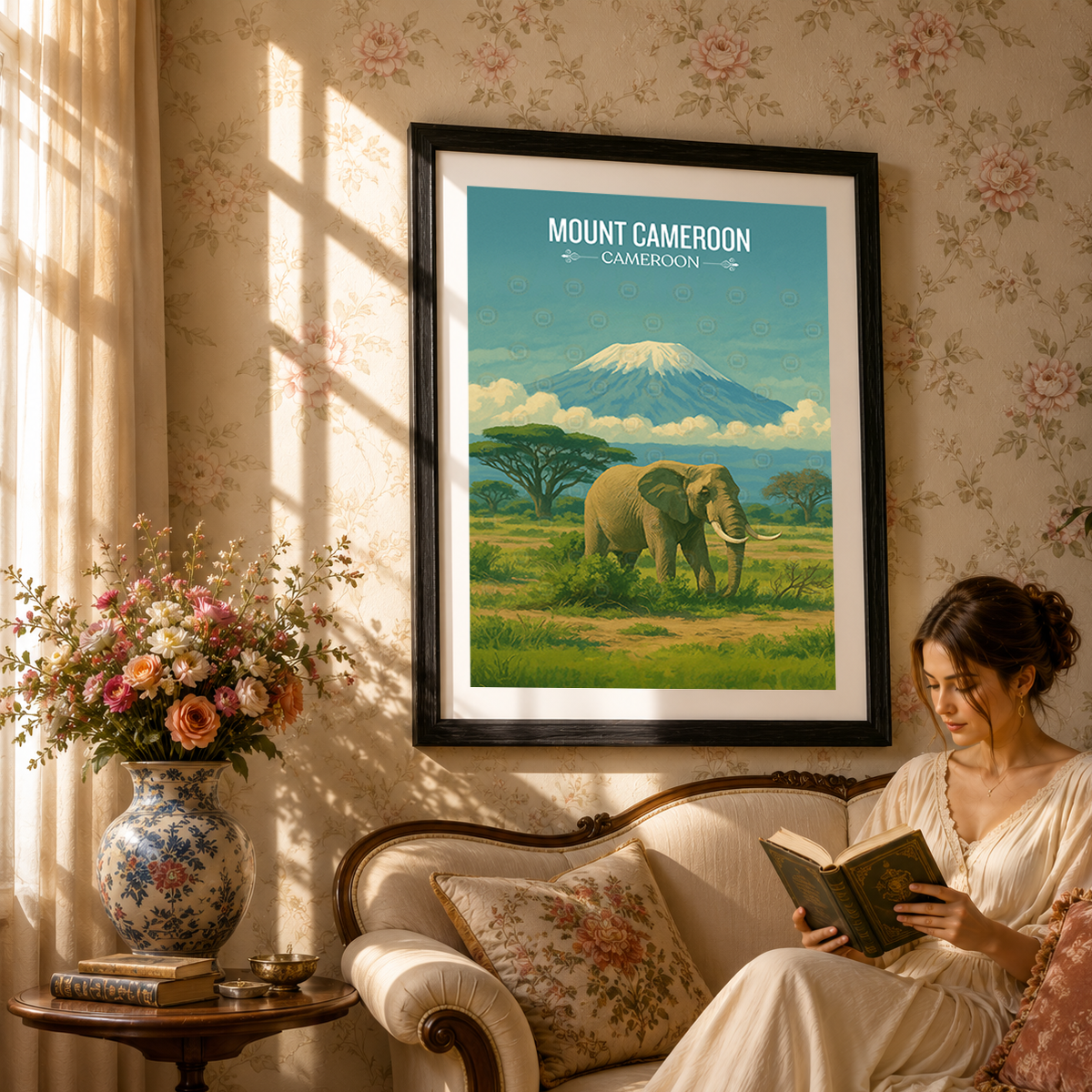 Mount Cameroon - Cameroon - Travel Art Print Wall Deco Poster