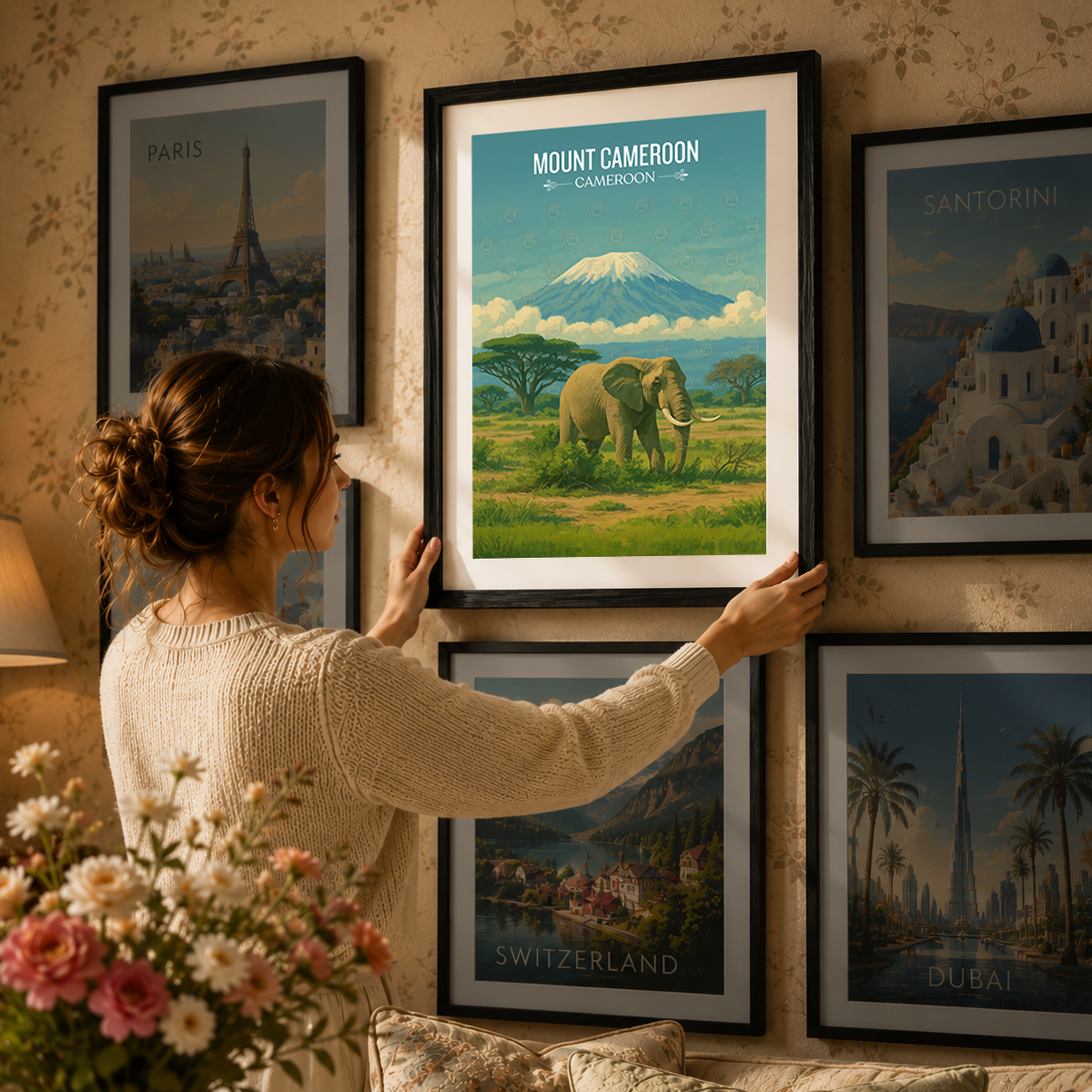 Mount Cameroon - Cameroon - Travel Art Print Wall Deco Poster
