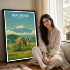 Mount Cameroon - Cameroon - Travel Art Print Wall Deco Poster