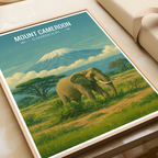 Mount Cameroon - Cameroon - Travel Art Print Wall Deco Poster