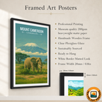 Mount Cameroon - Cameroon - Travel Art Print Wall Deco Poster