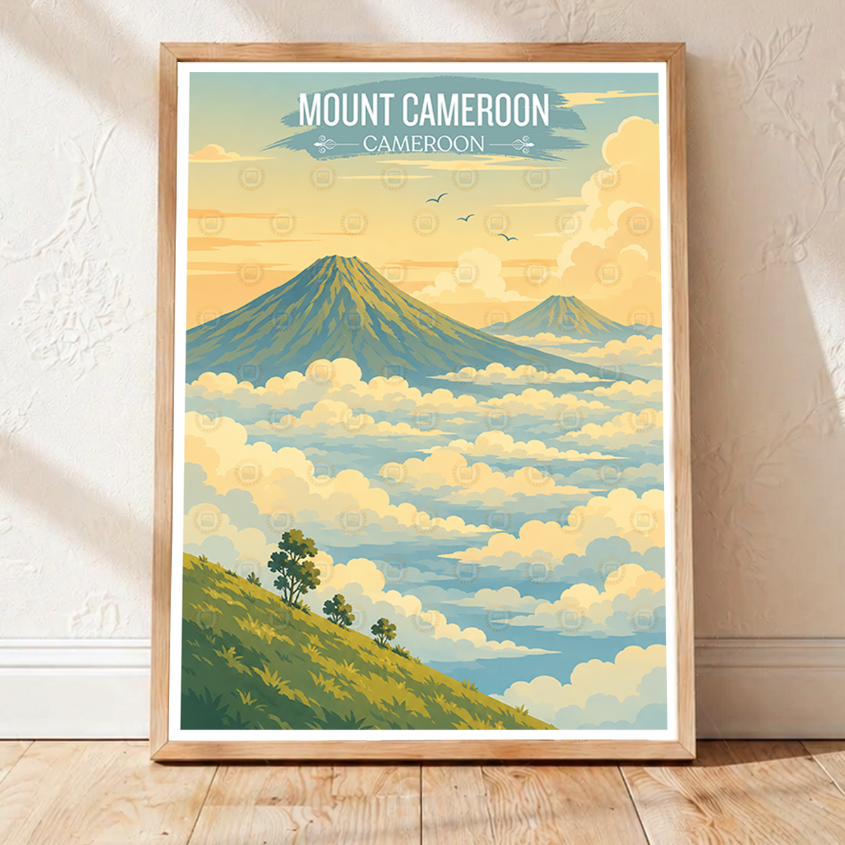 Mount Cameroon - Cameroon - Travel Art Print Wall Deco Poster