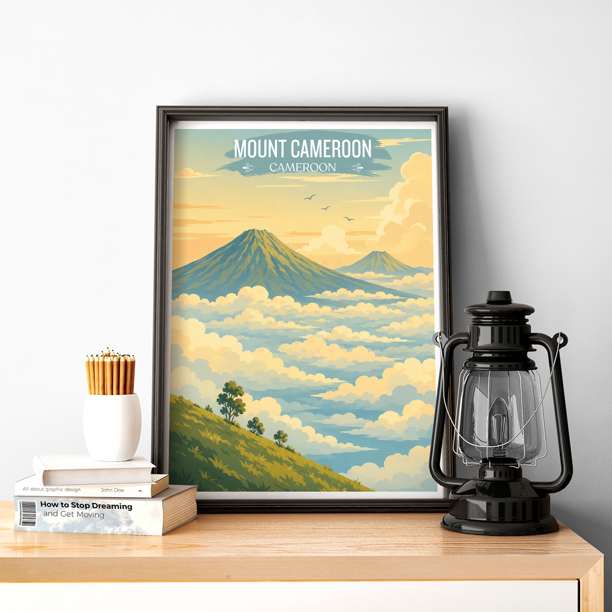 Mount Cameroon - Cameroon - Travel Art Print Wall Deco Poster