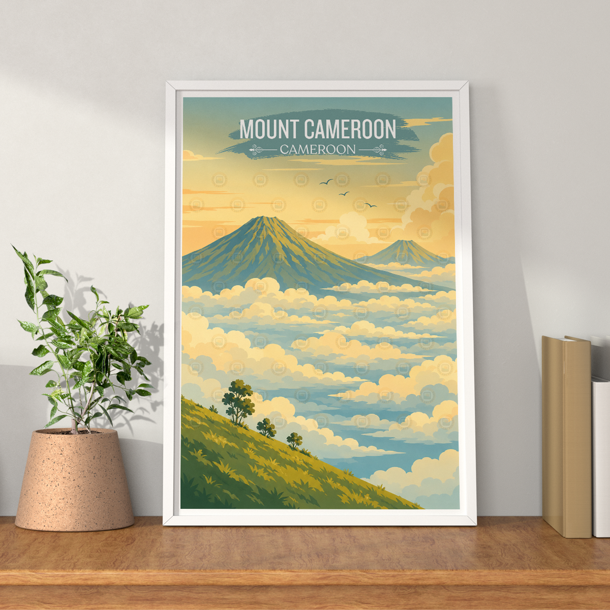 Mount Cameroon - Cameroon - Travel Art Print Wall Deco Poster