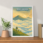 Mount Cameroon - Cameroon - Travel Art Print Wall Deco Poster